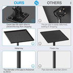 Projector Stand Tripod, Portable Laptop Floor Mount Adjustable Height 26 to 52 Inch with Gooseneck Phone Holder for Outdoor Movies-Detachable Computer DJ Racks