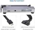 RIITOP OCuLink eGPU Dock 64Gpbs Oculink SFF-8612 External GPU Enclosure for PCIe 4.0 x16 Graphics Cards