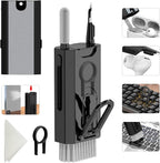 8 in 1 Electronic Cleaning kit - Keyboard Cleaner, Keyboard Cleaning Kit, Laptop Cleaner, Laptop Cleaning Kit, Electronic Cleaner Kit for Airpods Pro/Laptop/Phone(Give Away a Flannel Cloth) Black