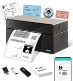 ORGBRO Bluetooth Thermal Shipping Label Printer, Z1-Plus Wireless 4X6 Shipping Label Printer for Small Business Office or Home Support iPhone Android Windows macOS Chrome Amazon Ebay Shopify USPS