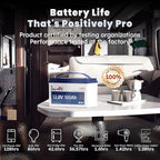 LiFePO4 Battery 12V100Ah Pro Group 31 Deep Cycle Battery with Upgraded 100A BMS Lithium Battery 4000-15000 Cycles 10-Year Lifetime for Off-Grid Applications RVs Marine Travel Trailer Camping