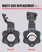 Adjustable Barbell Clips (2-Pack), Fits 0.98-1.1" Olympic & Standard Bars, Secure Locking Collars for Weight Lifting Strength Training