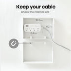 Book Shape Decorative Cable Management Box - Expandable Cable Organizer Box with Magnetic Closure for Home & Office (William Morris, Standard)