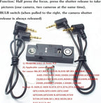 for Fuji/Canon Camera Cable Universal Iron cage Handle Shutter Release Accessory Shutter Cord RC101-E3/2.5mm Remote Control xt2 xt3 xt4 xt5 gfx50/50r/50s/100/100s can80d 90d r8 r10 650d 800d