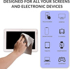 Swanky Screen Cleaner Kit: Microfiber Cloths & Spray for TV, iPad, iPhone, Monitor & Laptop (2 Oz, 4-Pack)