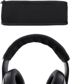 BlingKingdom Headphone Headband Cover Headphones Replacement Band Headband Protector with Zipper (Black)