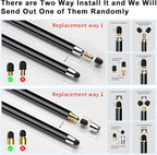 10 PCS Stylus,Stylus Pen for Touchscreen,Stylus 2-in-1 High Sensitivity & Precision Suitable for All Touch Screens of iPhone/ipad/Android Tablets(10 Stylus Pen Gold/Black + 20 Tips)