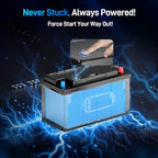 12V 100Ah Marine Starting LiFePO4 Battery Bluetooth, [Cranking &Deep Cycle] Lithium Battery with Self-Heating, Built-in 200A BMS, Perfect for Trolling Motor, RV, Marine, Boat