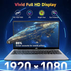 NIMO 15.6 inch Laptop FHD, AMD Ryzen 5 3500U, 8 GB RAM, 256 GB SSD, Windows 11, Backlit Keyboard, Fingerprint Reader, 65W PD, Lightweight Computer for Work and Homeschooling, Classic Silver