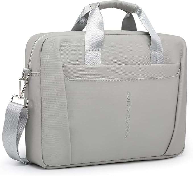 13-14 Inch Laptop Shoulder Bag Business Briefcase Water Resistant Computer Messenger Bags Compatible with MacBook Pro 14, MacBook Air 13 M4, HP, Dell, ASUS Notebook, Grey