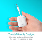 MEE audio Connect Air (2 PACK) in-Flight Bluetooth Wireless Audio Transmitter Adapter for up to 2 AirPods/Other Headphones; Works with All 3.5mm Aux Jacks on Airplanes, Gym, TVs, & Gaming, Black&White