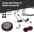 Symphonized Premium Wooden Airtube Headphones EMF Earbuds, 3D Sound, Microphone Volume Control, 8mm Bass Drivers Granting High Audio Quality for USB C Android Devices and iPhone 15 and Up ONLY