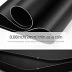YSAGi Office Desk Pad, Desk Mat, 23.6" x 13.7" Ultra Thin Waterproof PU Leather Desk Blotter, Laptop Leather Desk Pad Protector for Keyboard and Mouse, Dual-Sided Desk Writing Pad for Office(Black)