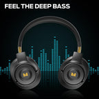 Monster Persona SE ANC Active Noise Cancelling Headphones, Over Ear Bluetooth Headphones Wireless, 60H Playtime, HiFi Stereo Audio, Deep Bass, Built-in Mic, Memory Foam Ear Cups for Home (Black)