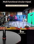 IFOOTAGE Cobra RB-A400,79" Round Base Monopod,Aluminum Photography Light Stand Flat Base for DSLR Camera, Light,Payload 22LBS(2 Pack)