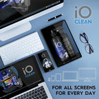 Screen Cleaner Spray (16oz+16oz) – Best Large Cleaning Kit for LCD LED OLED TV, Smartphone, iPad, Laptop, Touchscreen, Computer Monitor, Other Electronic Devices – 2 Microfiber Cloths and 4 Nozzles