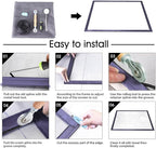 Window Screen Repair Kit - 59" x 106" Screen Door Replacement Fiberglass Screen Mesh with All Screen Tools for Sliding Door and Patio Screen Door Replacement, TOOLTRIZ