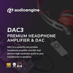 Audioengine DAC3 32-Bit Mobile Headphone Digital to Analog Converter for Hi-Res Music and Audio