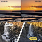 52mm Clip-on ND2-400 Phone Camera Lens Filter Kit, Adjustable Neutral Density Filter Compatible for iPhone 15 14 13 12 11, Google Pixel and Other Smart Phones