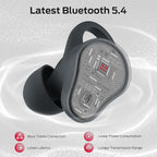 Monster N-Lite 210 Wireless Earbuds, Bluetooth 5.4 in-Ear Stereo Headphones, Built-in Mic for Crystal Clear Call, 32H Playtime, Type-C Charging, Waterproof in-Ear Ear Buds Earphones for Sports, Grey