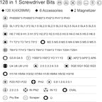 128 in 1 Precision Screwdriver Set,Precision Bit Set,Professional Magnetic Repair Tool Kit with 120 Bits for Electronics, Computer, Laptop, Game Console and Household Appliances