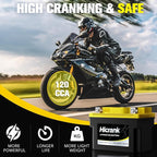 YTX4L-BS STD Standard Lithium Motorcycle Battery - 12.8V 2.8Ah 150CCA LiFePO4 Powersports Battery for ATV, Scooter, Snowmobile, Jet Ski, Honda Grom, Yamaha, Suzuki, CAN-AM, Generator
