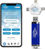 ThePhotoStick® Omni 256GB + Protective Case | Secure Photo & Video Backup and Transfer | Digital File Organization | USB & Multiport Connection for Phones, Tablets and Computers | Water Resistant Case