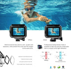 FitStill 148FT/45M Underwater Waterproof Protective Case Shell Compatible for Go Pro Hero 2018/7/6/5 Black, Monopod Floating Hand Grip Selfie Stick for Hero7 Hero6 Hero5 Black Accessories Kit