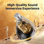 HiFiGo KEFINE Quatio in Ear Monitor, 2DD+2BA Hybrid IEMs with 3 Tuning Nozzles, in Ear Headphone with Detachable Cable for Musician Audiophile