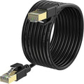 Cat8 Ethernet Cable 200ft, Internet Network Cord, 40Gbps 2000Mhz LAN Wires, High Speed SSTP LAN Cables with Gold Plated RJ45 Connector for Router, Modem, Gaming, Xbox (200ft)