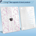 Compatible with MacBook Air 13.6 inch Case, M4 A3240/M3 A3113/M2 A2681 (Released 2025 to 2022), Hard Shell, Keyboard Cover, Screen Protector, Webcam Cover & Type-C Adapter, Sparkly Bows