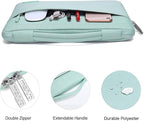 MOSISO Compatible with MacBook Air 13 inch Case 2025 2024 2023 2022 M4 A3240 M3 A3113 M2 A2681, Hard Shell&Sleeve Bag&Keyboard Skin&Webcam Cover&Screen Film for MacBook Air 13.6 inch, Mint Green