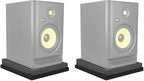 Rockville Pair Iso-8 Studio Monitor Isolation Pads for 8" Speakers, High-Density Acoustic Foam, Angle Adjustable, Reduces Vibrations, for Home Studio Recording Monitors