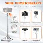 COMAN MT30-Pro Extendable Phone Tripod, 61cm Cell Phone Tripod Stand for iPhone with 360° Ball Head, Selfie Stick Vlog Stand with Remote, Tripod for iPhone 16/15/14/13/12 Pro Max/Android
