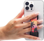 LOVEHANDLE PRO Premium Phone Grip - Silicone Phone Strap - Magnetic Phone Mount and Kickstand for Smartphone and Tablet - Dawn Patrol