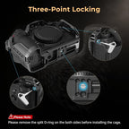 SmallRig Z6 III Camera Cage Kit for Nikon Z6 III, with Top Handle and Cable Clamp, Aluminum Alloy Camera Full Cage Kit with Anti-Twist Design, Built-in Quick Release Plate for Arca-Swiss - 4520