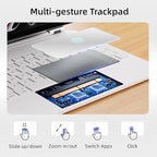 for iPad Pro 13 inch case 2024 with Keyboard M4,Magnetic Attach,Multi-Gesture Trackpad,7-Color Backlit,Shortcut Keys,Auto Sleep/Awake,Magic Keyboard for iPad Pro 13-inch M4 2024,White