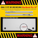 CISSOOK Compatible with MacBook Pro 14 inch 2024 2023 2022 2021 Release M4 M3 M2 M1 Chip A3112 A3185 A3401 A2918 A2992 A2779 A2442 Model, Hard Shell Case with Keyboard Cover&Screen Protector, Pink Bow