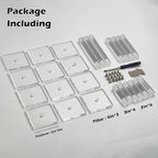 AAiphuwew 6pcs Combat Risers for Flying Miniatures, Adjustable Height Multi-Tiered Raised Platforms Flying Miniatures Combat Riser for Tabletop RPG and Board Games