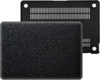 Compatible with MacBook Air 13 Inch Case 2017 2016 2015 2014 2013 2012 2011 2010 Release A1466/A1369, Shiny Plastic Hard Shell Case & Keyboard Cover,Glitter Black