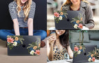 CISSOOK Compatible with MacBook Air 13.6 Inch Case 2025 2024 2023 2022, Plastic Hard Shell Case with Keyboard Cover for MacBook Air 13.6 M2 M3 M4 Chip A2681 A3113 A3240 Model, Retro Flower