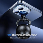UniqueMe 3 Packs Compatible for iPhone 13 Pro Max/iPhone 13 Pro Camera Lens Protector Acrylic [Not Glass],[Case Friendly][Scratch-Resistant][Night Shooting Mode]-Glitter Blue