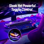 OXS Thunder Pro Gaming Soundbar with 5.1.2 Dolby Atmos Surround Sound System, Built-in Woofer, Bluetooth Multi-Connection, 3 Pro Gamer Modes, Sleek Toggle Design, for Pcs and Gaming Consoles