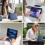 typecase Touch iPad 10th Generation Case with Keyboard (10.9", 2022) and iPad A16 (11th Gen, 2025) – 360° Rotatable, 11-Color Backlit, Multi-Touch Trackpad, Thin & Light (Midnight Blue)
