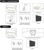 JBER 48 Pack Charcoal Acoustic Panels Studio Foam Wedges Fireproof Soundproof Padding Wall Panels 2.5 X 30 X 30cm/1" X 12" X 12"