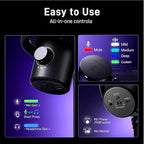 MAONO Wireless Gaming Microphone for PC, Condenser USB Mic with Software AI Voice Change,3-Level Noise Cancellation,Custom RGB, for Streaming Recording Podcast PS5 PS4 Twitch YouTube (DM40 Pro-Black)
