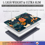 CISSOOK Compatible with MacBook Air 13 inch Case 2021 2020 2019 2018 Release M1 A2337 A2179 A1932, Plastic Flowers Hard Shell&Keyboard Cover&Screen Protector for MacBook Air 13" Case, Little Flower