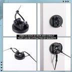 Yookeer 60 Pieces Magnetic Zip Tie Mount Multipurpose Cable Holder Magnets Magnetic Wire Management Bases with Heavy Duty Zip, Mount Nylon Cable Ties in Total (31mm)