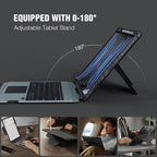 Nillkin iPad Air 13 inch Case Keyboard (M3,2025/M2,2024), Slide Camera Cover, iPad Pro 12.9 Protective Case with Wireless Detachable Keyboard, Multi-Touch Trackpad and Pencil Holder