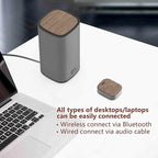KEiiD 2.1 Bluetooth Computer Speakers with Wireless Subwoofer and Wireless Touchpad for Desktop Laptop Pc Stereo Gaming Speakers, 4 EQ Modes, Aesthetic Style with Great Sound Quality